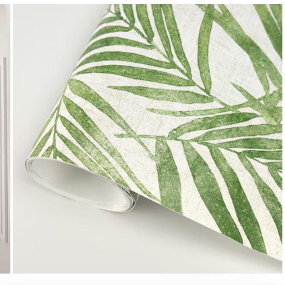 Scott Living Self Adhesive NuWallPaper Urban Oasis Green